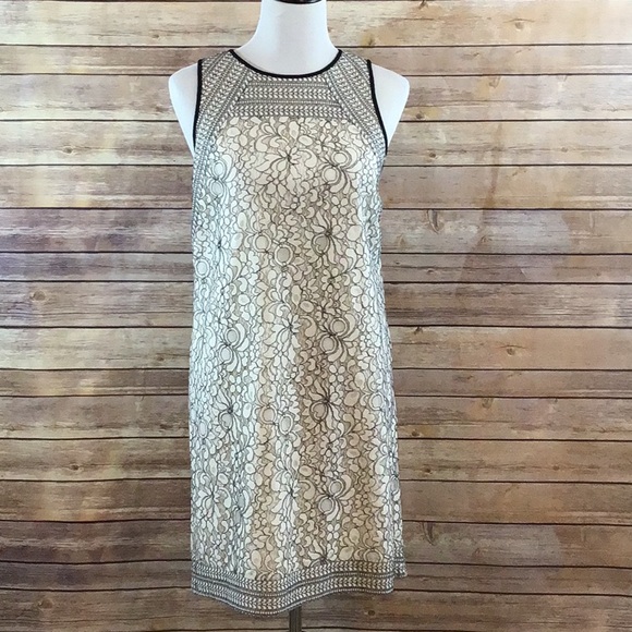 LOFT Dresses & Skirts - LOFT Black and White Lace Mini Dress